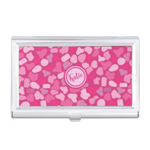 Pink Stone Pattern- Business Card Case