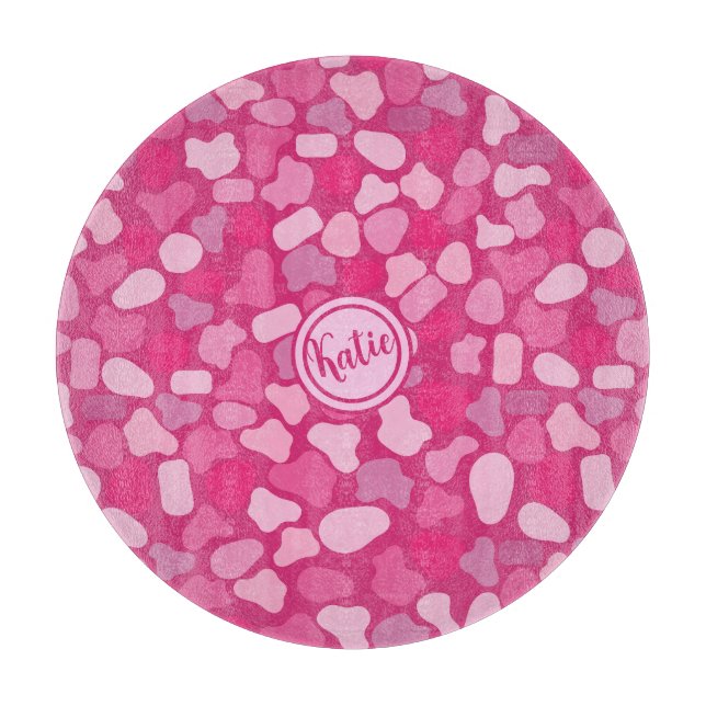 Pink Stone Pattern- Cutting Board (Front)