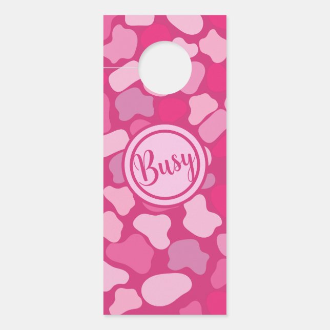 Pink Stone Pattern- Door Hanger (Front)