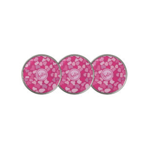 Pink Stone Pattern- Golf Ball Marker