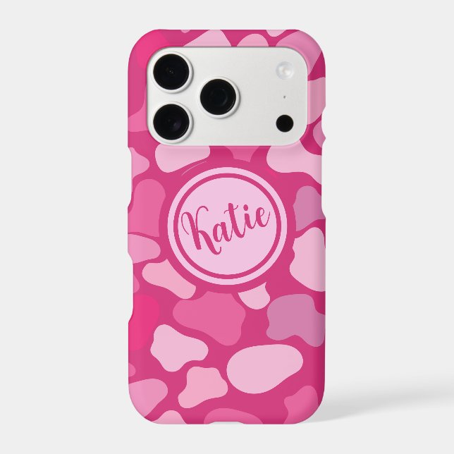 Pink Stone Pattern- Iphone Case (Back)