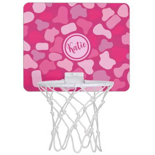 Pink Stone Pattern_ Mini Basketball Hoop