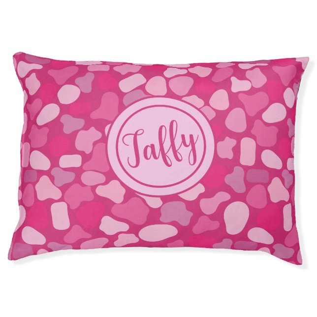 Pink Stone Pattern- Pet Bed (Front)