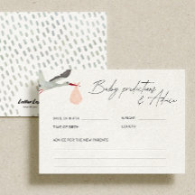 Pink Stork Baby Predictions and Advice Game