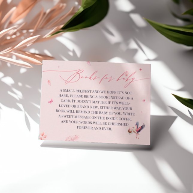 Pink Stork Books for Baby Enclosure Card (Creator Uploaded)