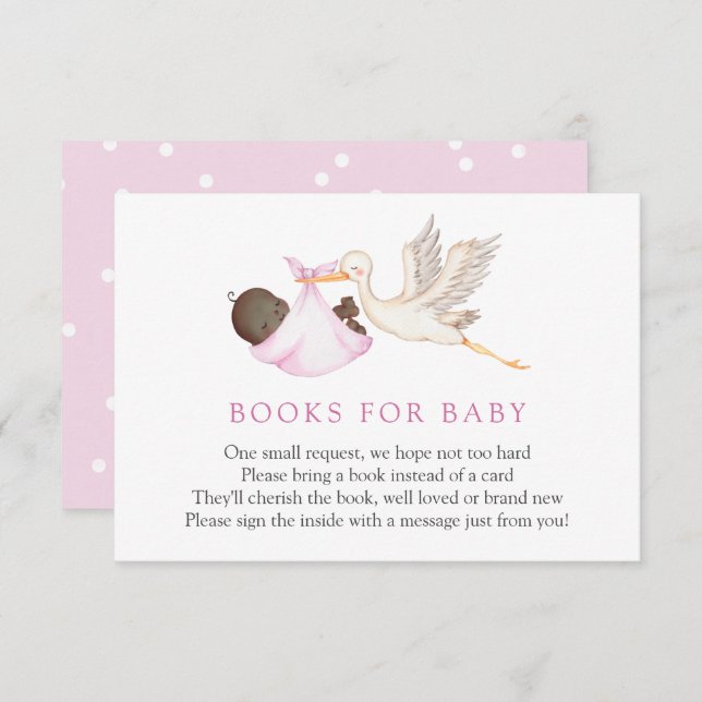 Pink Stork Books for Baby insert card (Front/Back)