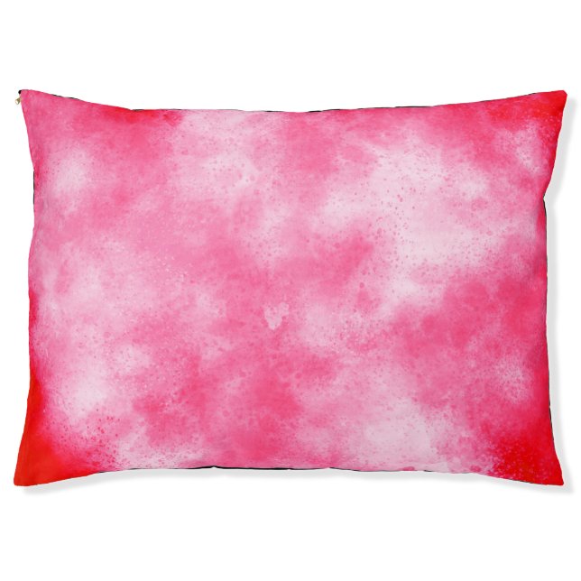 pink storm cloud effect  Dog Bed (Front)