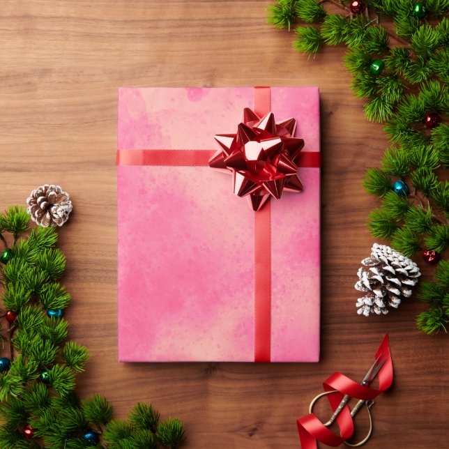 Pink Storm Cloud Effect Wrapping Paper (Holiday Gift)