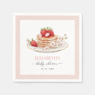 Pink Strawberry Baby Brunch Napkins