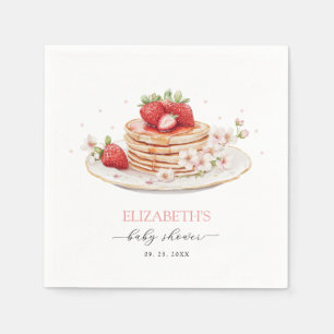 Pink Strawberry Baby Brunch Napkins