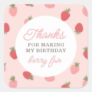Sweet Strawberry Stickers 45pcs/Box – Logan's Look Lore