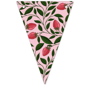 Pink Strawberry Bridal Shower Banner