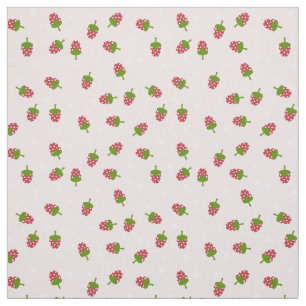 Pink Strawberry Cute Pattern Kawaii Girly Fabric
