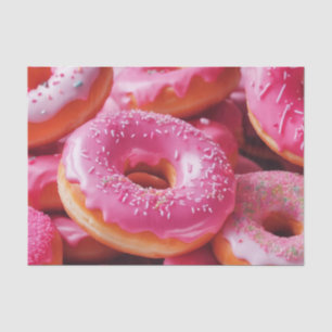 Pink Strawberry Donuts Tissue Paper