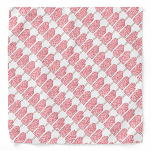 Pink Strawberry Eclair Ice Cream Popsicle Bandana