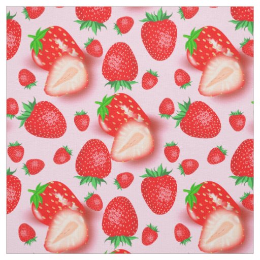 Pink Strawberry Fabric