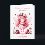 Pink Strawberry Fairy Berry Birthday Daughter Card<br><div class="desc">Celebrate a berry special birthday with our personalized Strawberry Fairy Girl Birthday Daughter Card! This enchanting card is perfect for your daughter who loves a touch of magic. Personalize the front with her name and add a heartfelt message inside. The charming design features a whimsical strawberry fairy house, sure to...</div>