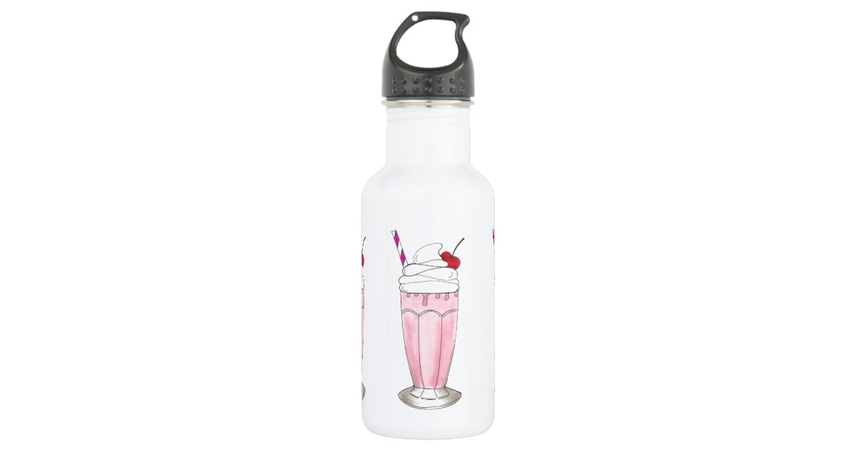 Sale Watercolor Ice Cream 32oz Stainless Steel Water Bottle