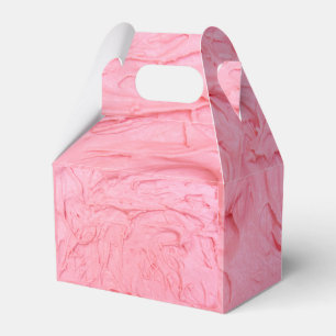 Pink Strawberry Ice Cream Texture Favor Boxes