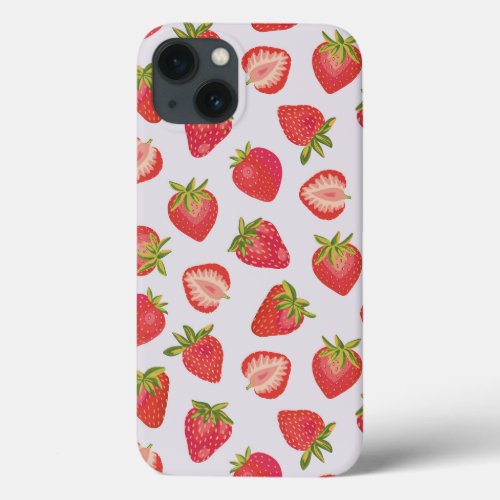 Pink Strawberry iPhone Case