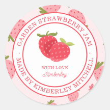 Pink Strawberry Jam Sticker