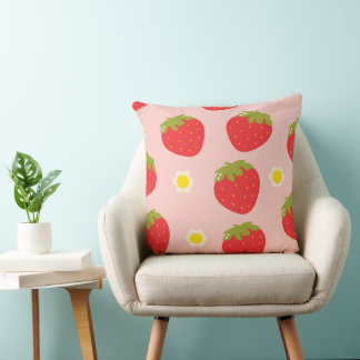 Pink Strawberry Paste Cushion | Cute Kawaii Anime