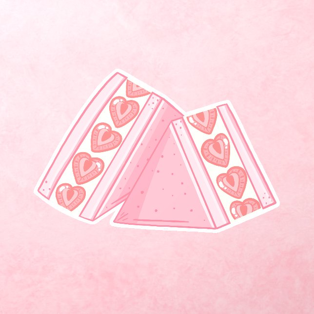 Pink Strawberry Sandwich  Wall Decal (Insitu 3)