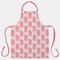 Pink Strawberry Shortcake Ice Cream Pop Popsicle Apron