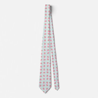 Pink Strawberry Stripes Neck Tie