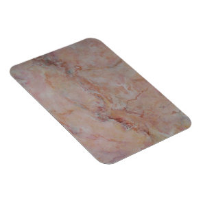 Pink striated marble stone finish magnet
