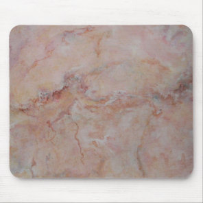 Pink striated marble stone finish mouse pad