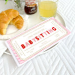Pink Stripe Babysitting Gift Voucher Card<br><div class="desc">This babysitting gift voucher design features a classic stripe design. The "babysitting" heading is an image that cannot be edited. All of the other text is fully editable. For more advanced customization of this design,  simply select the "Customize It" button above.</div>