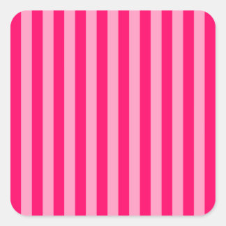 Pink Stripe Background Square Sticker