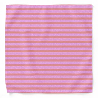 Pink Stripe Bandana