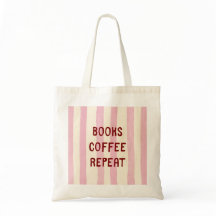 Pink Stripe Book Lover Reading Hand Lettering Cute