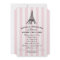 Pink Stripe Eiffel Tower Wedding Bridal Shower