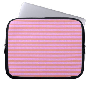 Pink Stripe Electronics Laptop Bag