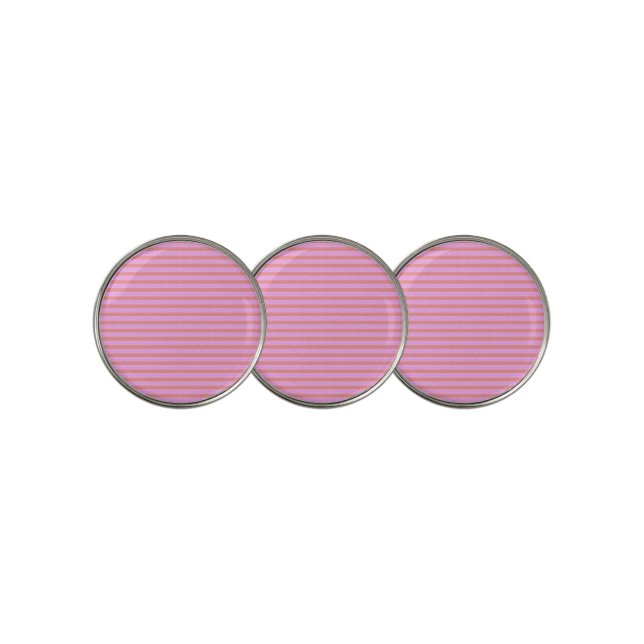pink stripe golf ball marker (3 Up)