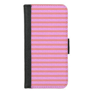 Pink Stripe iPhone 8/7 Wallet Case
