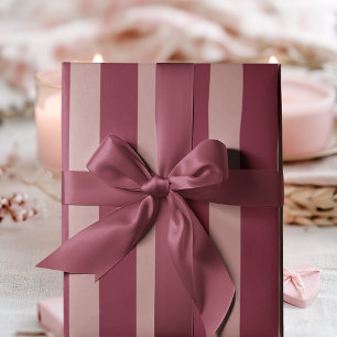 Pink Stripe Luxury Elegant & Stylish Wrapping Paper