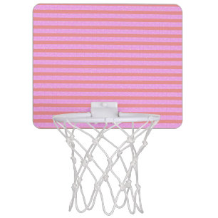 pink stripe mini basketball hoop
