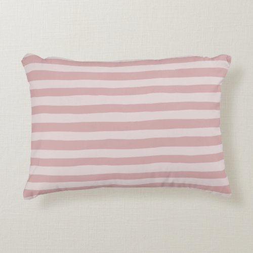 Pink Stripe Pattern Two Beautiful Shades of Pink   Accent Pillow