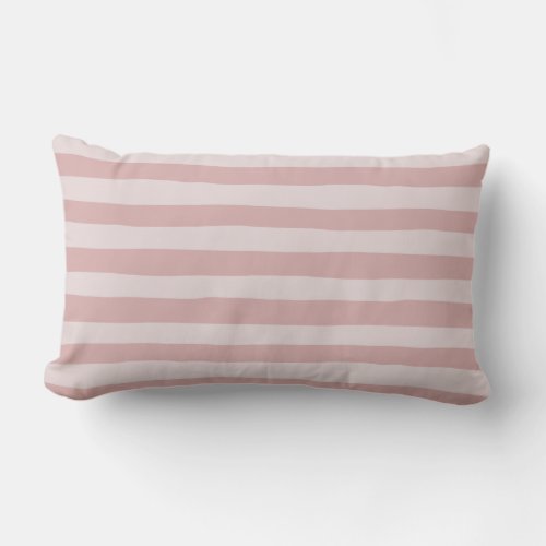 Pink Stripe Pattern Two Beautiful Shades of Pink  Lumbar Pillow