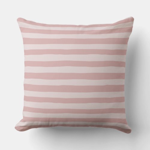 Pink Stripe Pattern Two Beautiful Shades of Pink   Throw Pillow