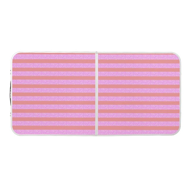 Pink Stripe Pong Table (Top)