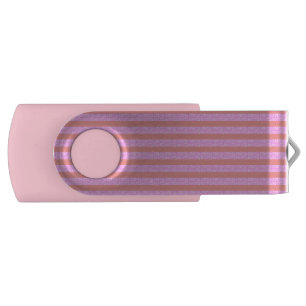 Pink Stripe USB Flash Drive