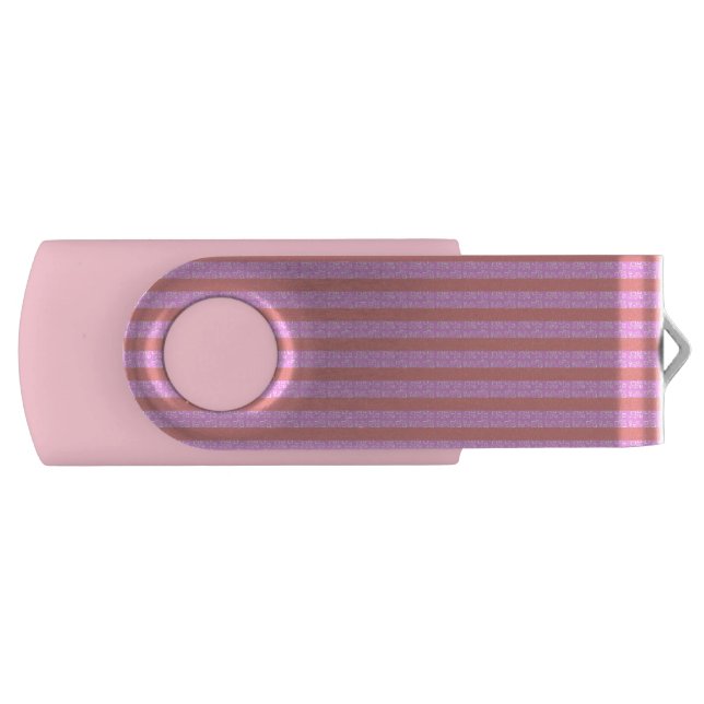 Pink Stripe USB Flash Drive (Front)