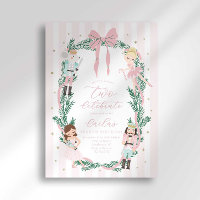 Pink Striped Bow Nutcracker Ballet 2nd Birthday