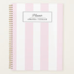 Pink Striped. Cute Personalized  Planner<br><div class="desc">Pink Striped. Cute Personalized</div>