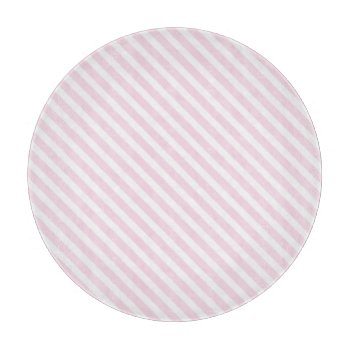 Pink Striped Cutting Board by EnduringMoments at Zazzle